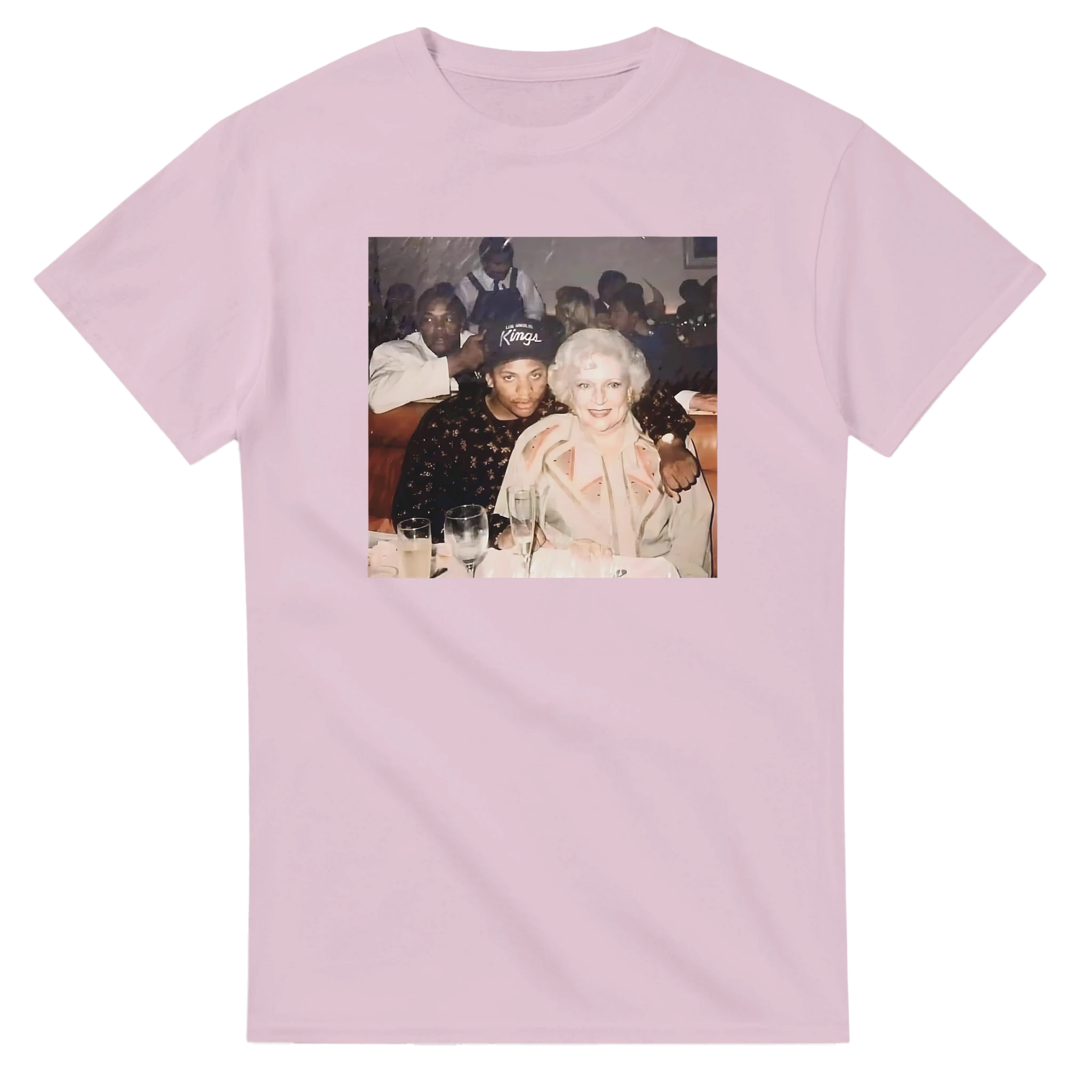 Betty Golden Eazy E Compton Mashup T-Shirt-Light Pink-S-Bootlg