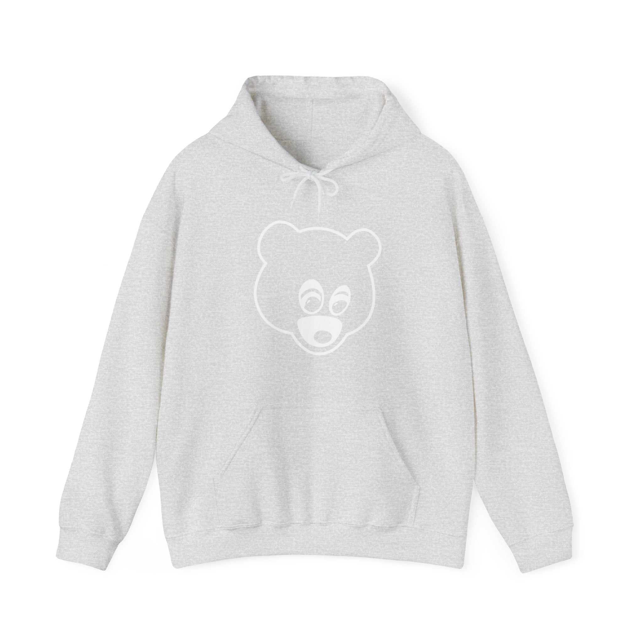 College Dropout Kanye West Bear Hoodie Sweatshirt-S-Ash-Bootlg