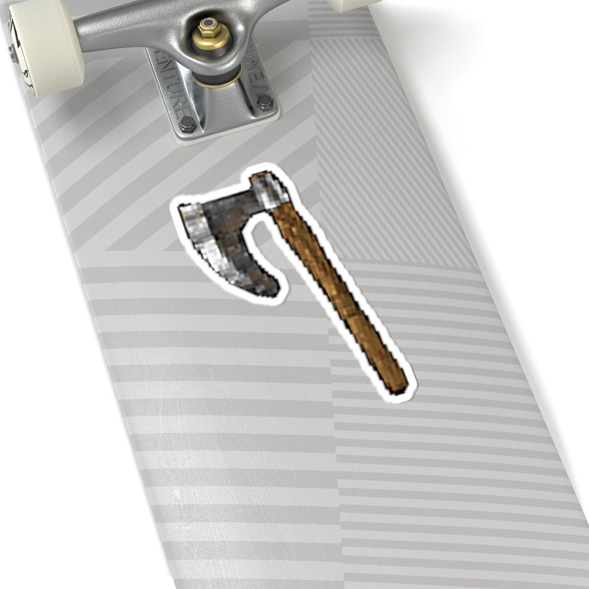 Diablo 2 D2R Barb Berzerker axe stickers-6" × 6"-White-Bootlg