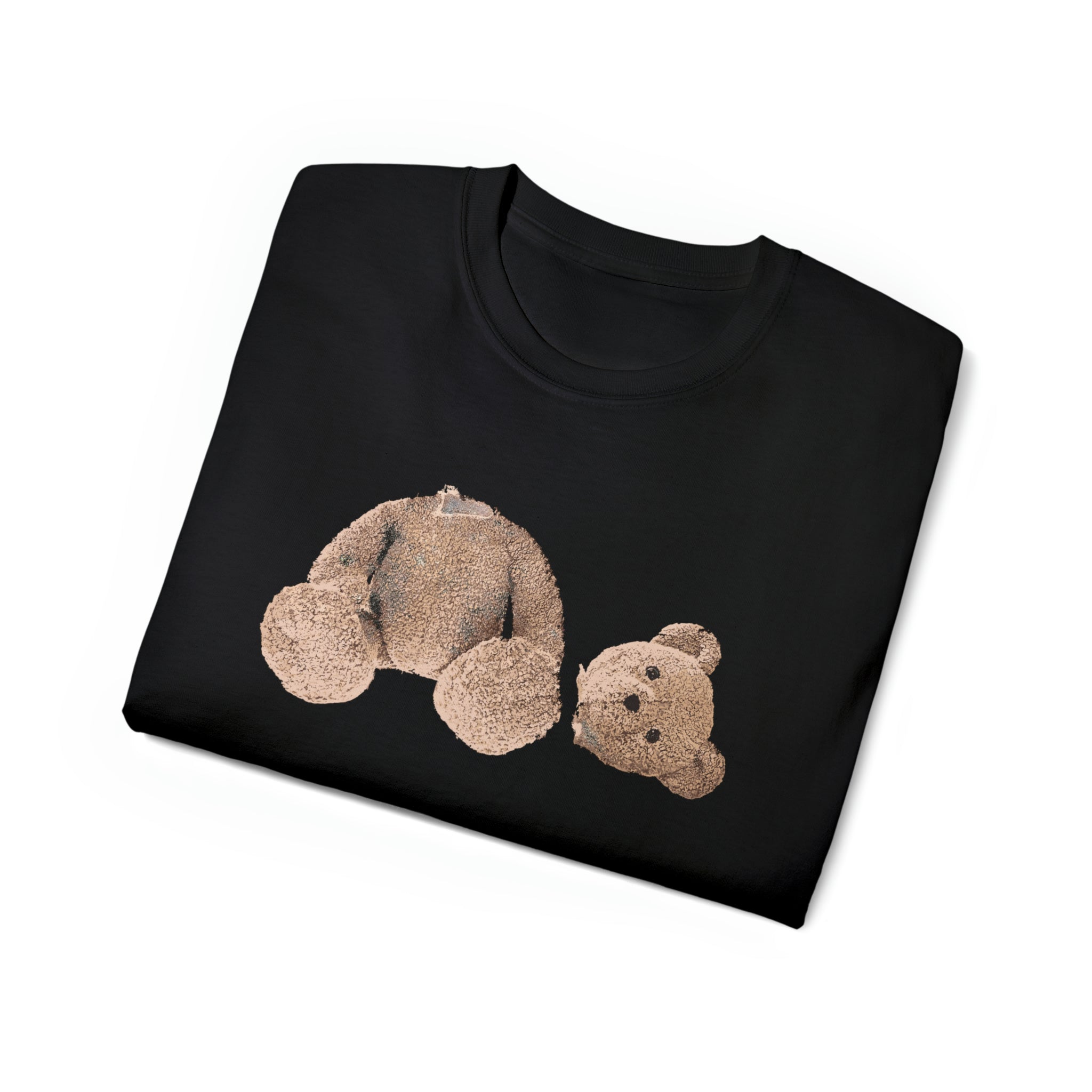Distressed Side-Headed Teddy Tee-Bootlg