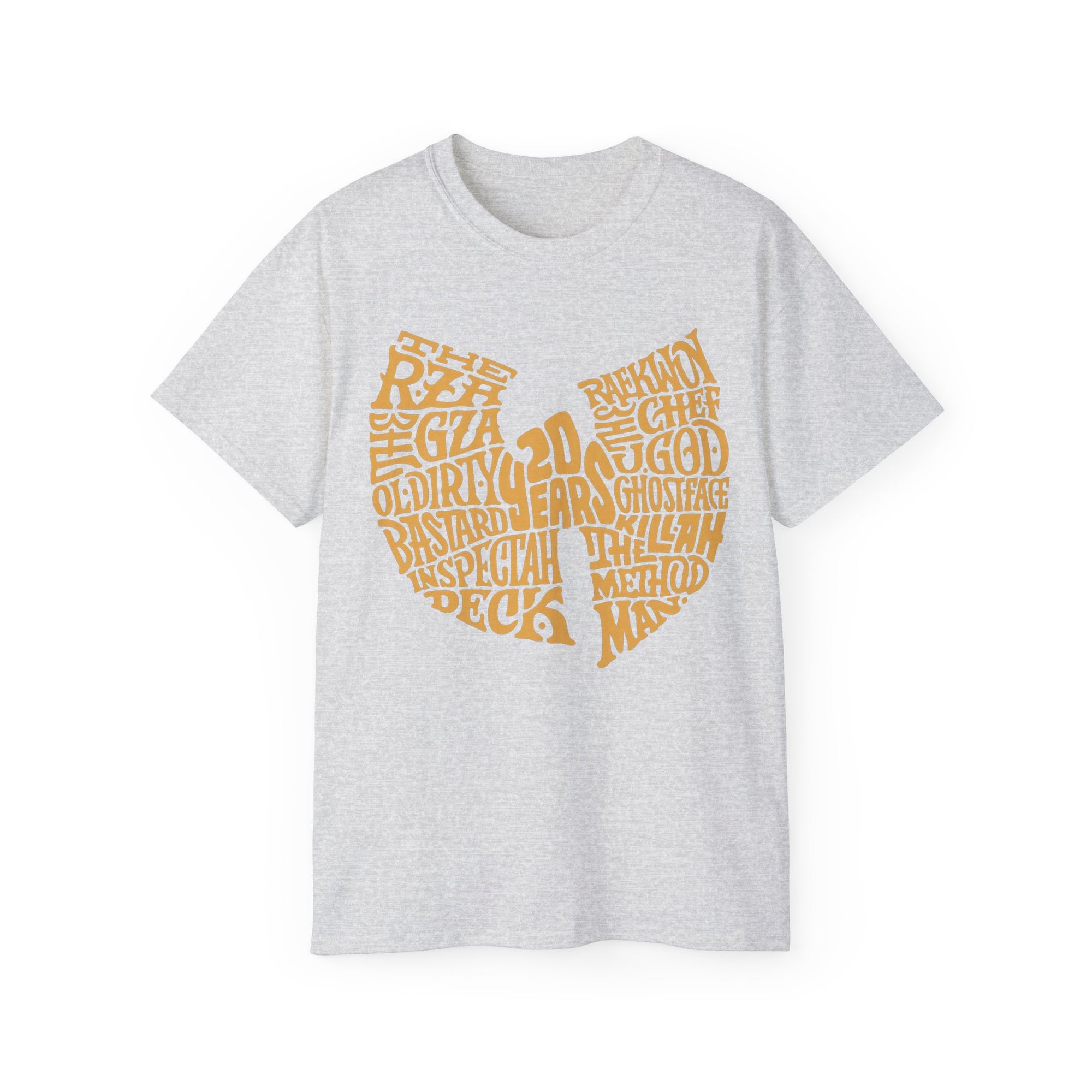 Hip Hop T-Shirt with WuTang 20 Years print-Ash-S-Bootlg