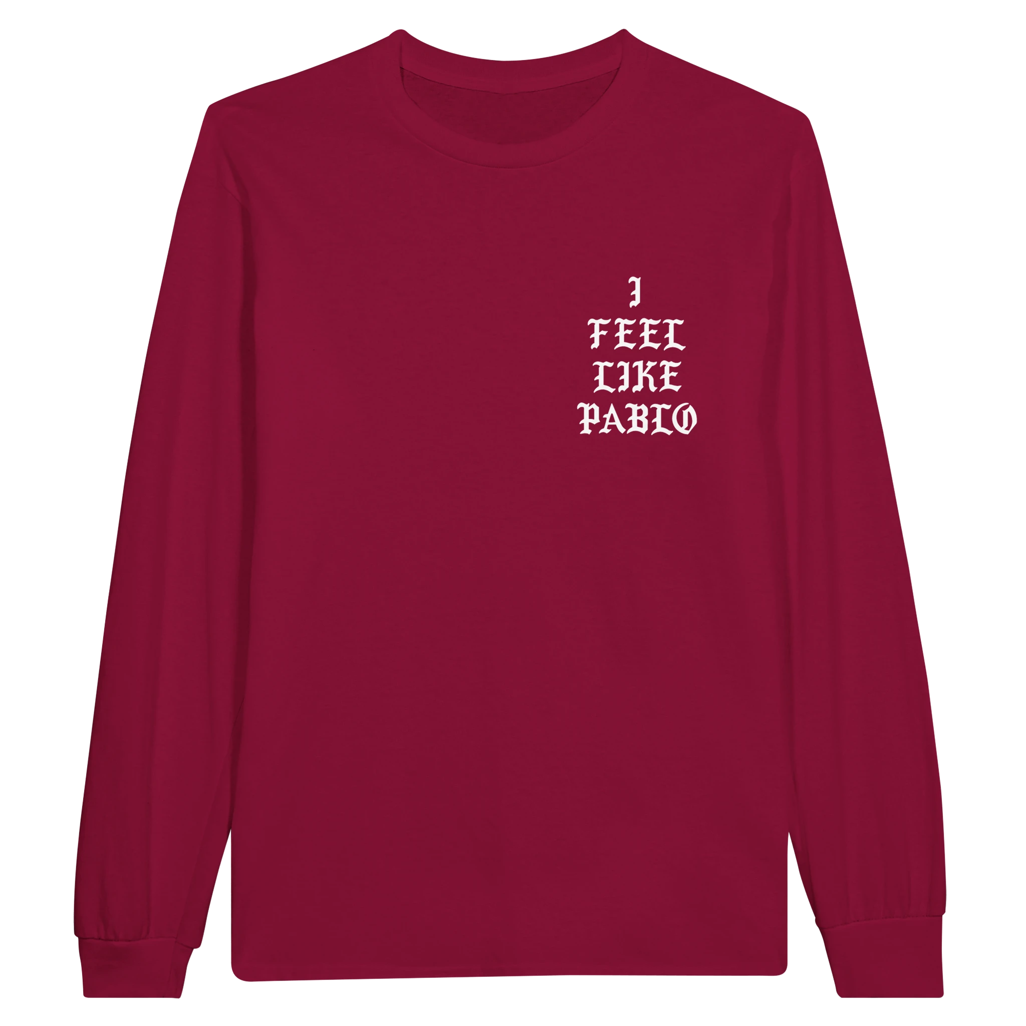 I Feel Like Pablo Unisex Jersey Long Sleeve Tee-Cardinal Red-S-Bootlg