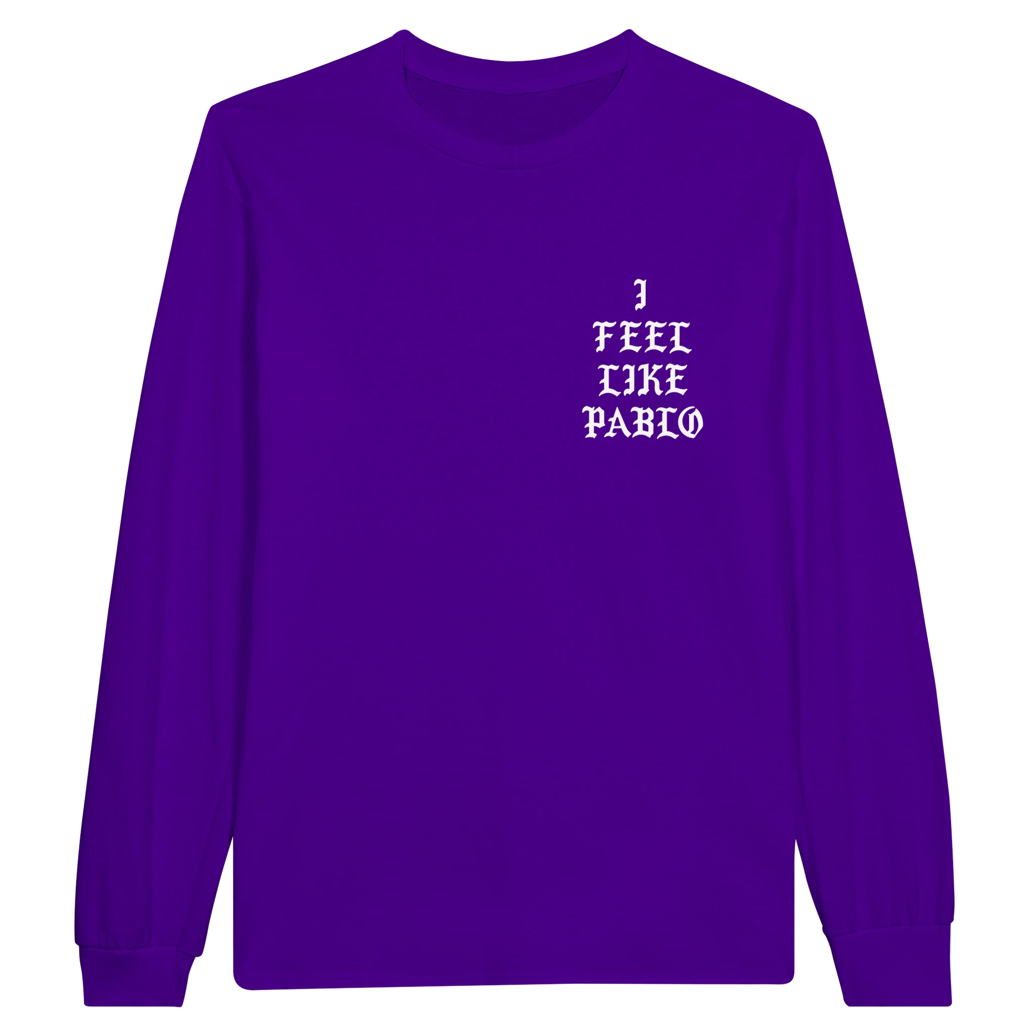 I Feel Like Pablo Unisex Jersey Long Sleeve Tee-Purple-S-Bootlg