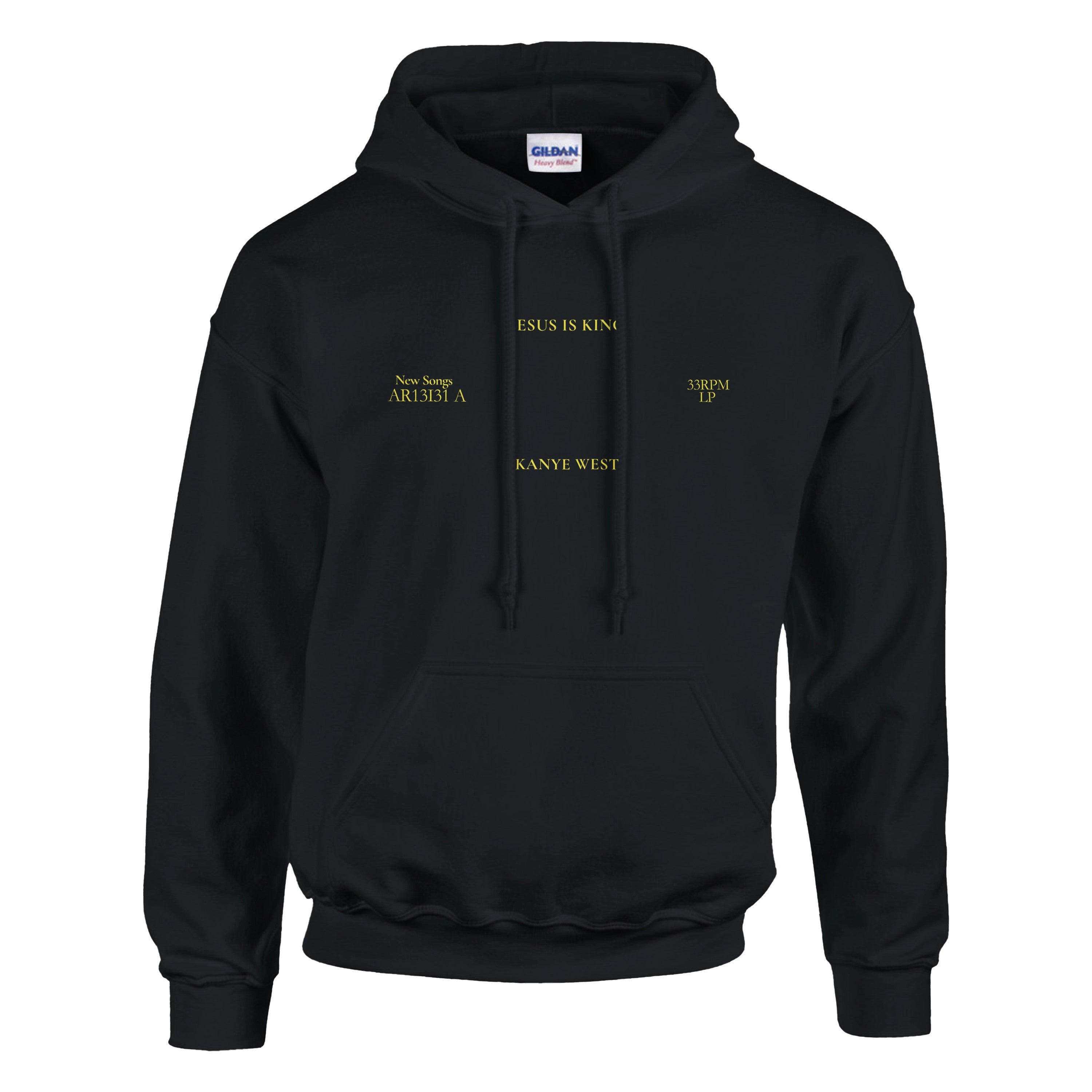 Jesus is King Kanye Sunday Service Tour Merch Hoodie-Black-S-Bootlg
