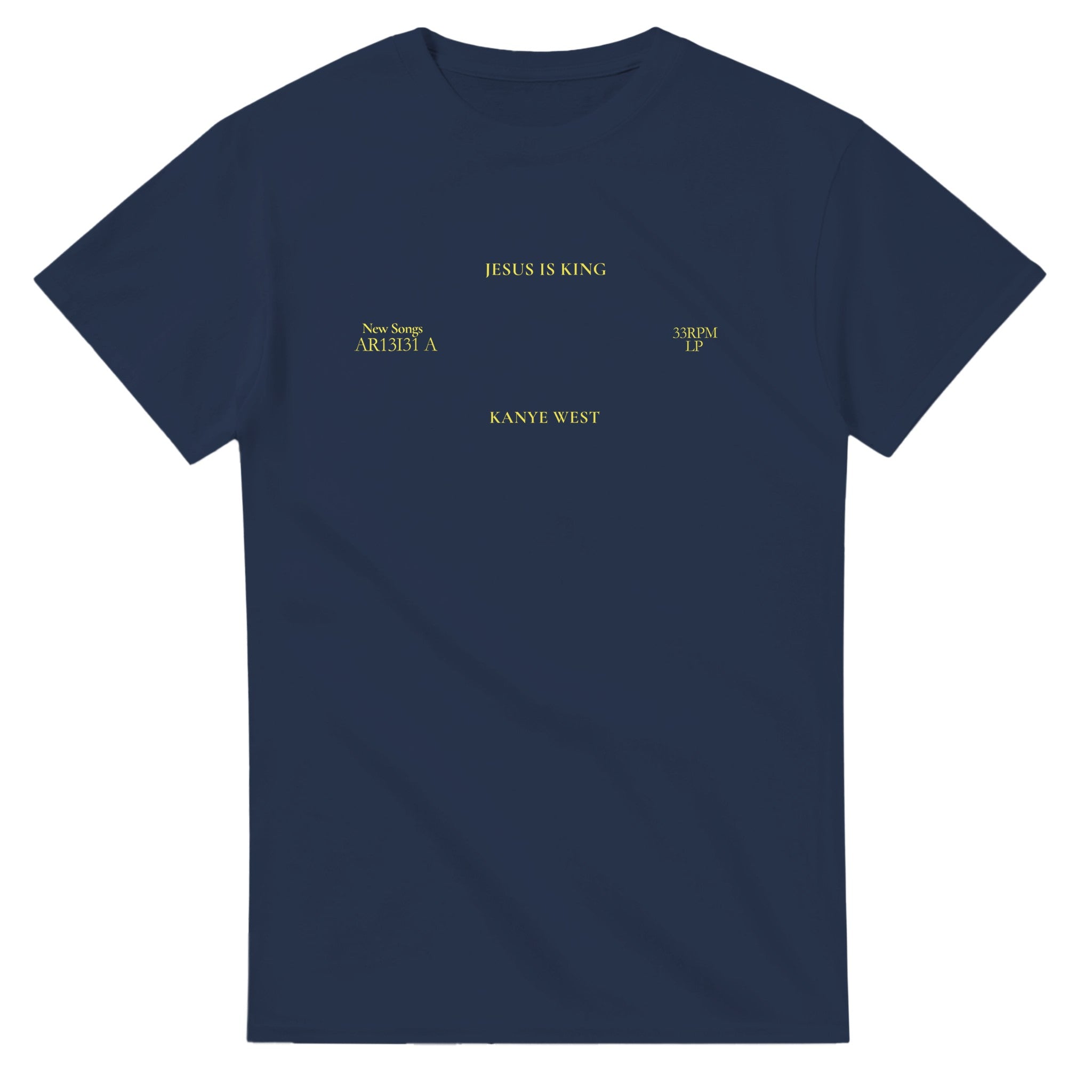 Jesus is King Sunday Service Kanye West T-Shirt-Navy-S-Bootlg