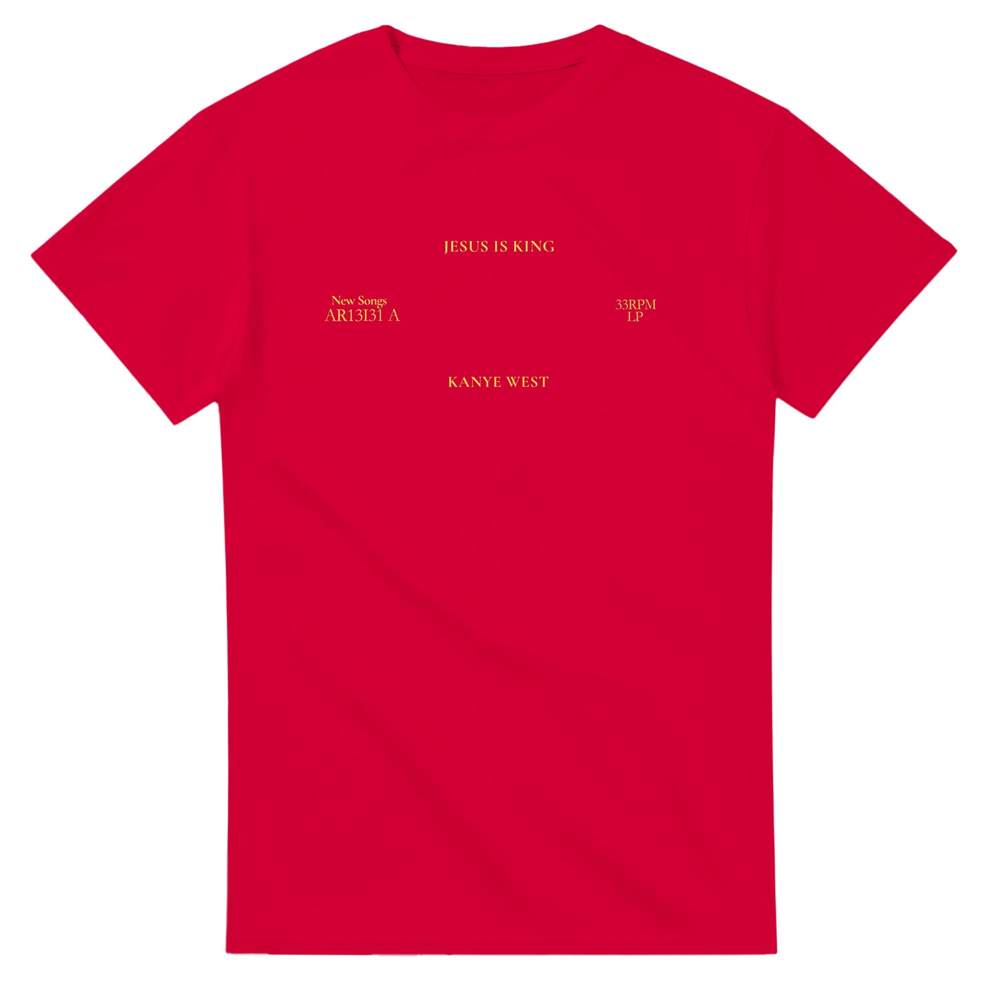 Jesus is King Sunday Service Kanye West T-Shirt-Red-S-Bootlg