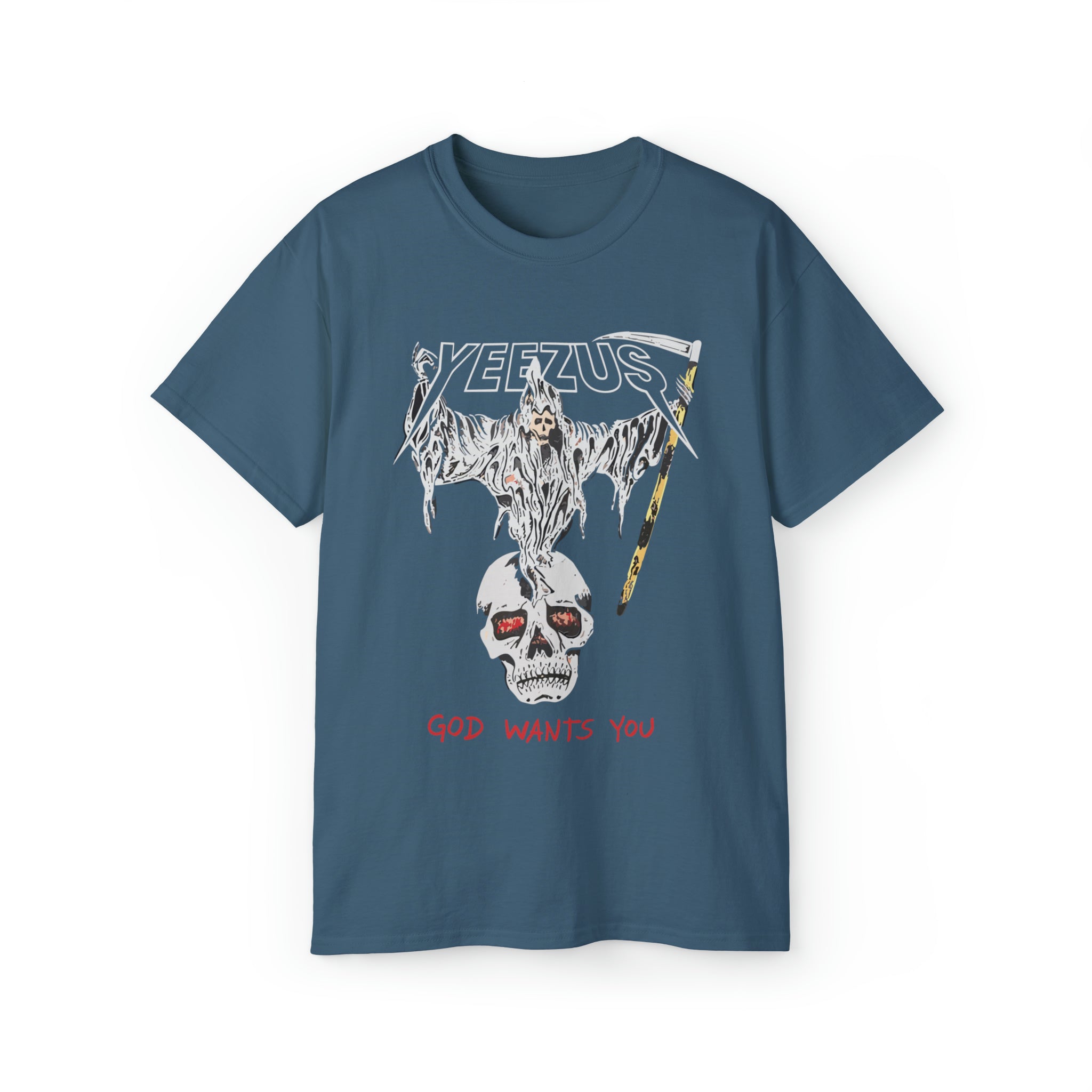 Kanye West Yeezus 2022 Tour Tee Reaper Design-Bootlg