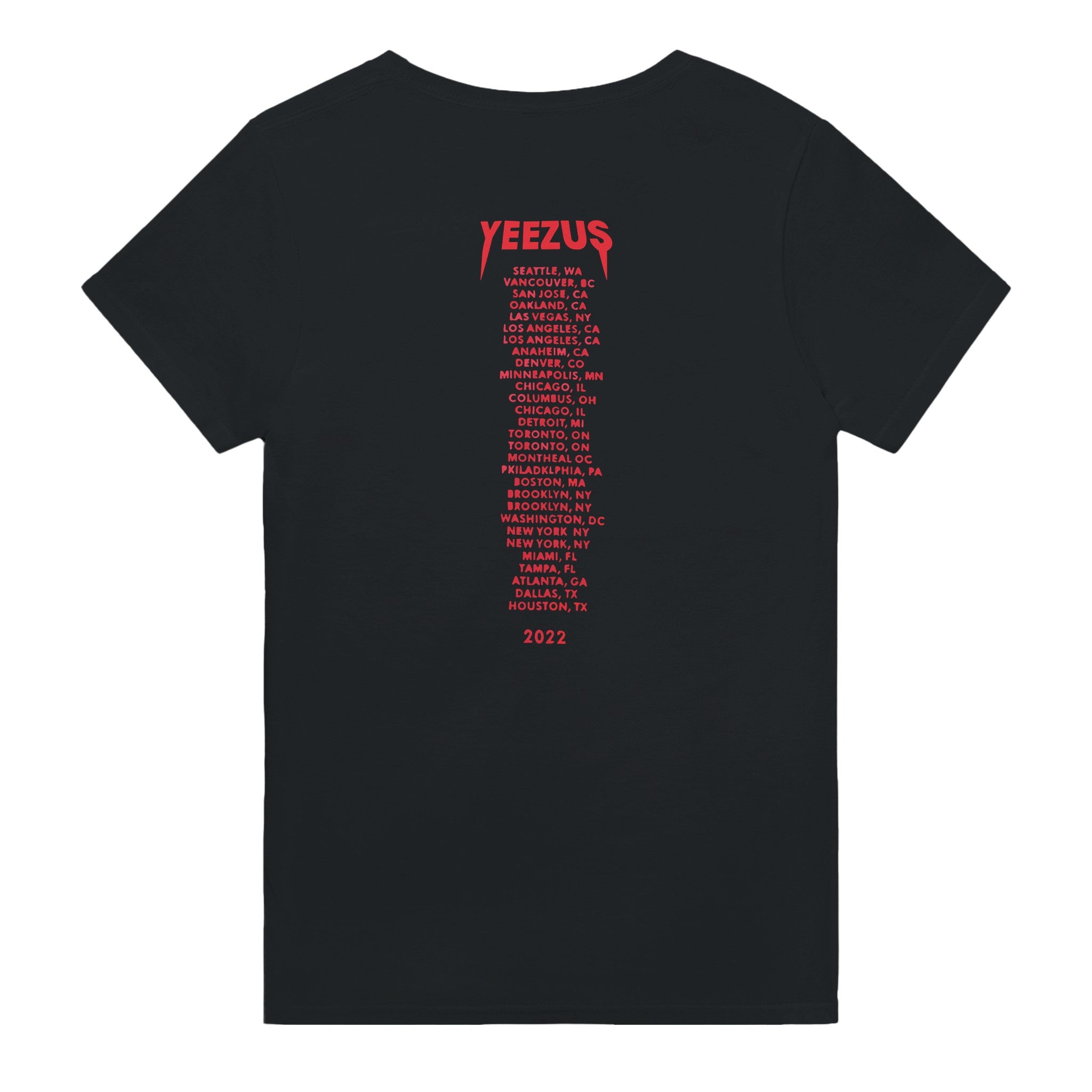 Kanye West Yeezus 2022 Tour Tee Skull Indian-Bootlg