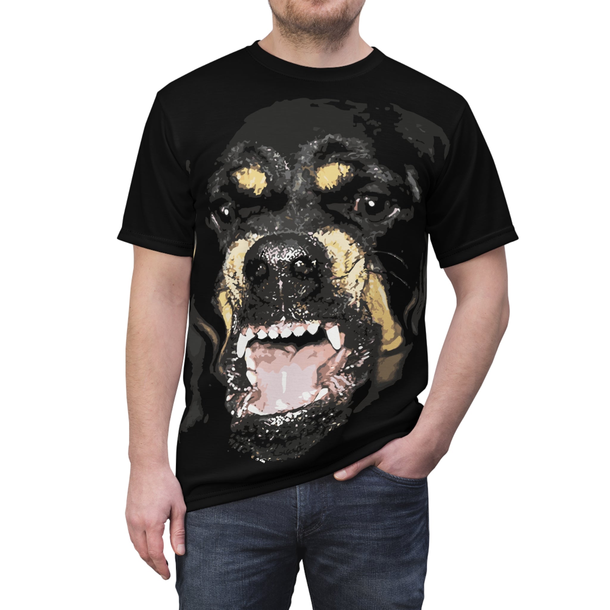 Rottweiler Face Tee-Bootlg