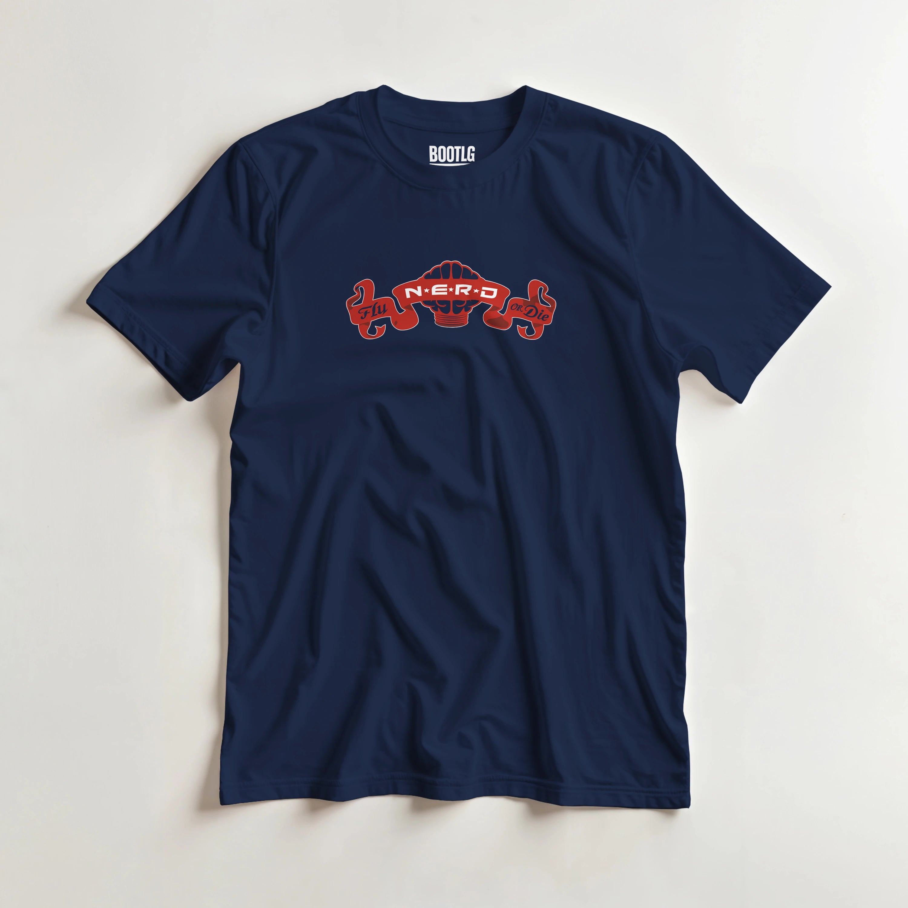 NERD Fly or Die brain logo unisex t-shirt