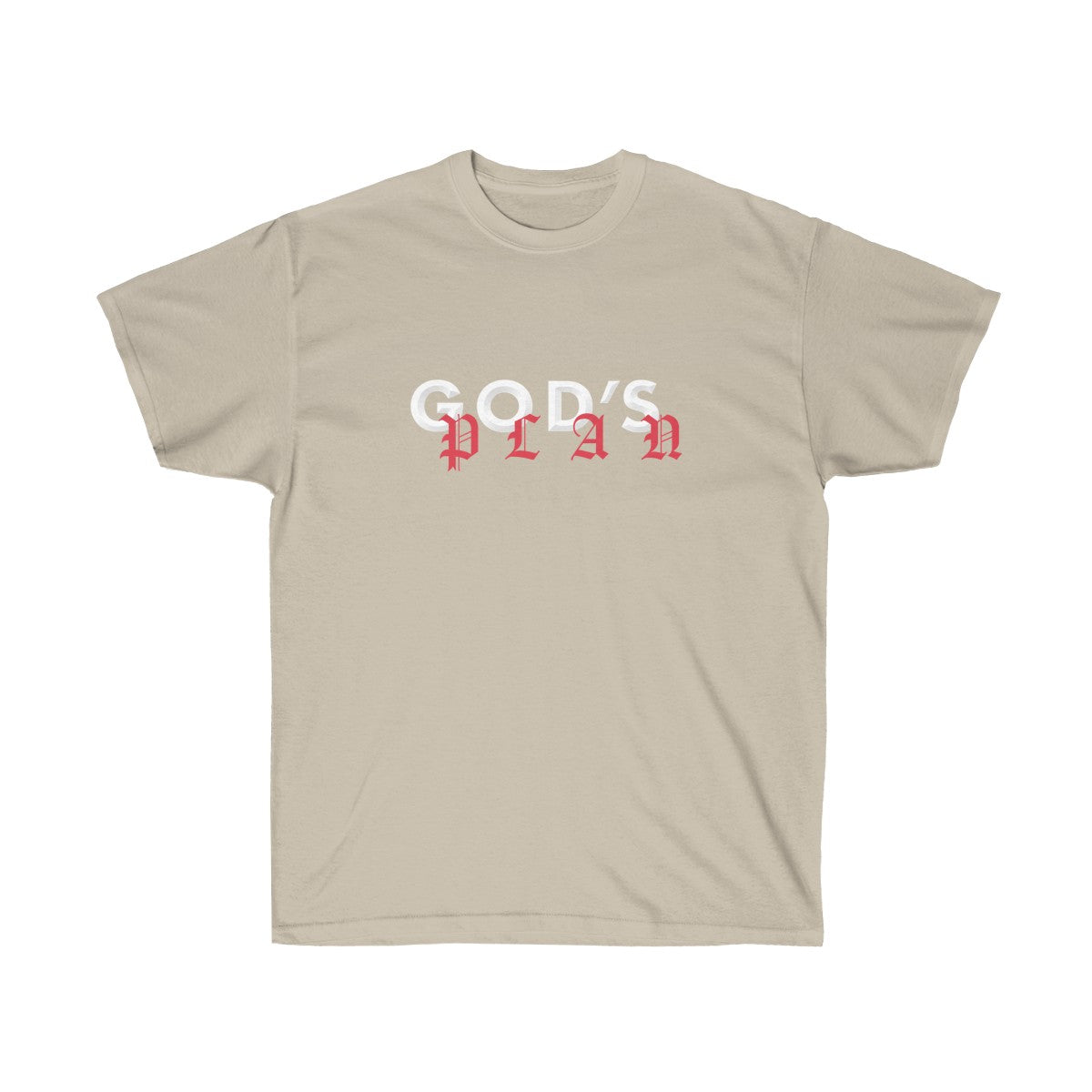 Drake God's Plan Inspired Tee-Sand-S-Bootlg