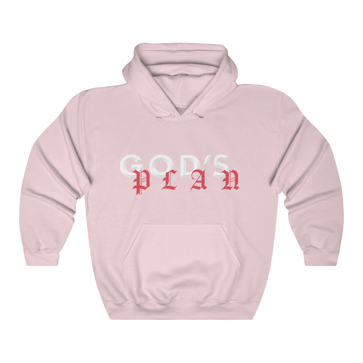 Drake God's Plan Inspired Unisex Heavy Blend™ Hoodie-Light Pink-S-Bootlg