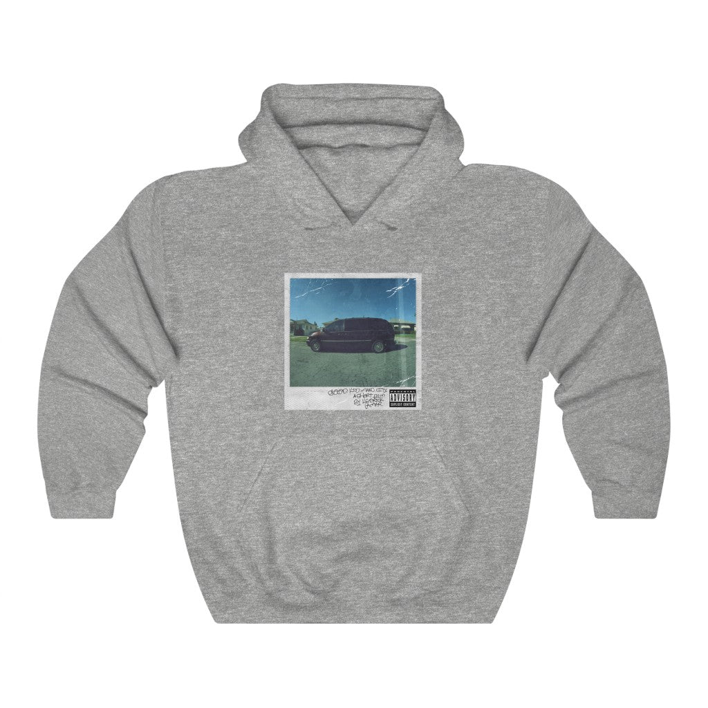 Good Kid, m.A.A.d city Kendrick Lamar inspired Unisex Hooded Sweatshirt-Sport Grey-S-Bootlg