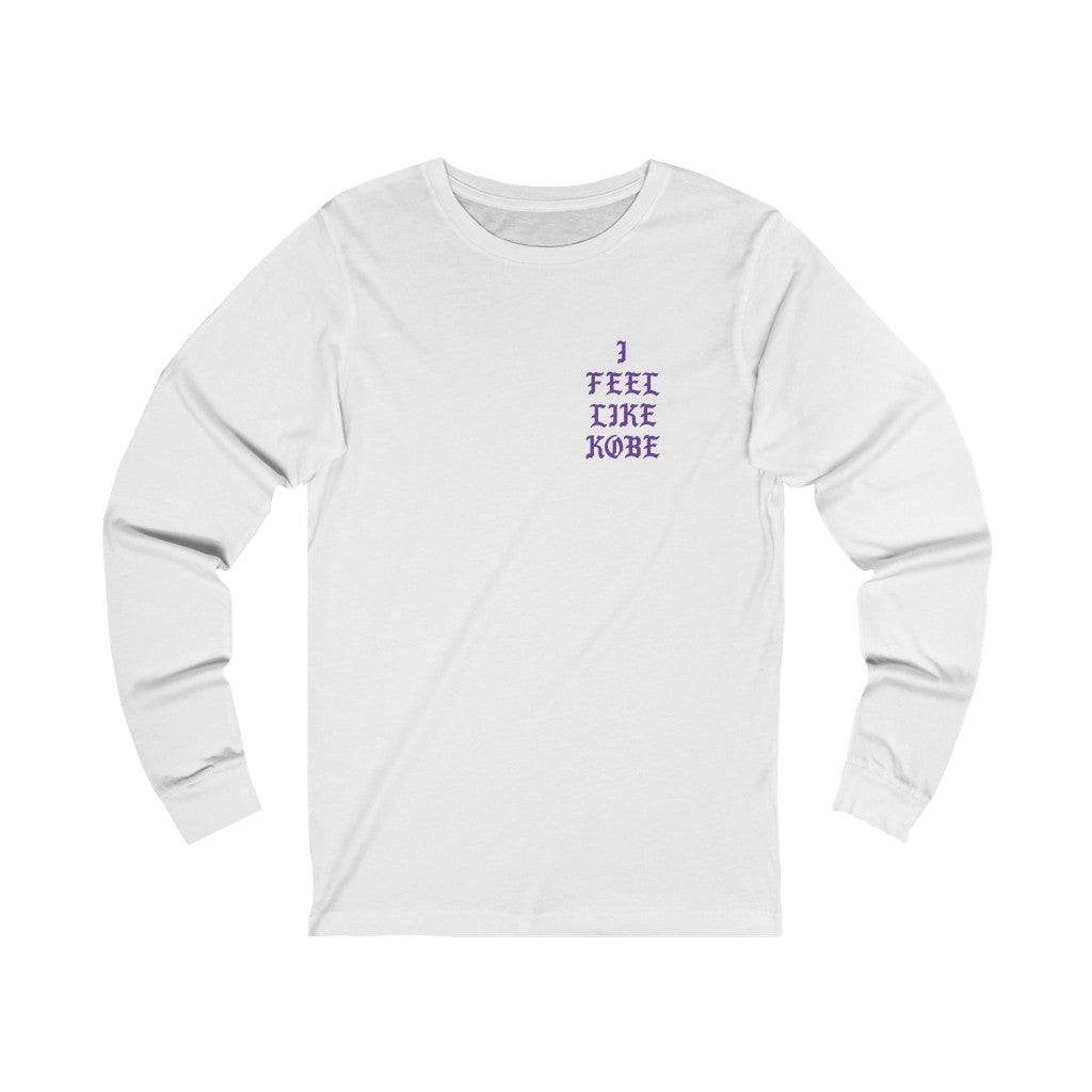 I Feel Like Kobe Bryant Unisex Jersey Long Sleeve T-Shirt-White-S-Bootlg