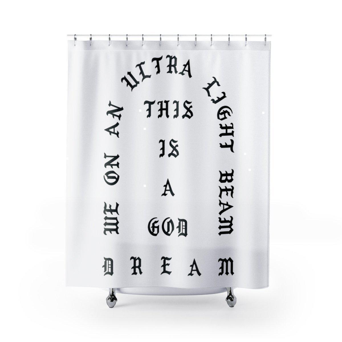 I Feel Like Pablo Shower Curtains Kanye West Merch Inspired-71x74-Bootlg