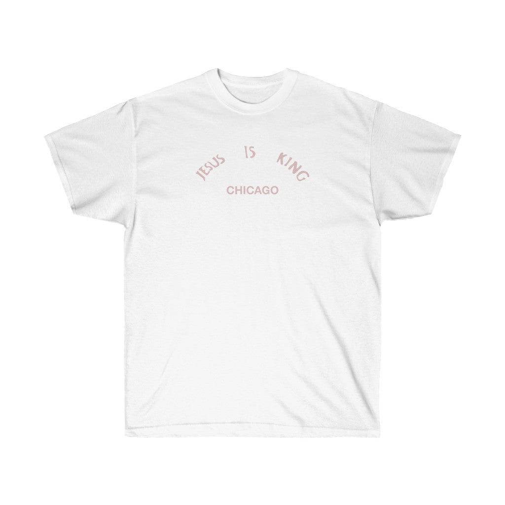 Jesus is King Chicago T-Shirt - Kanye West Sunday Service Religious Merch-S-White-Bootlg