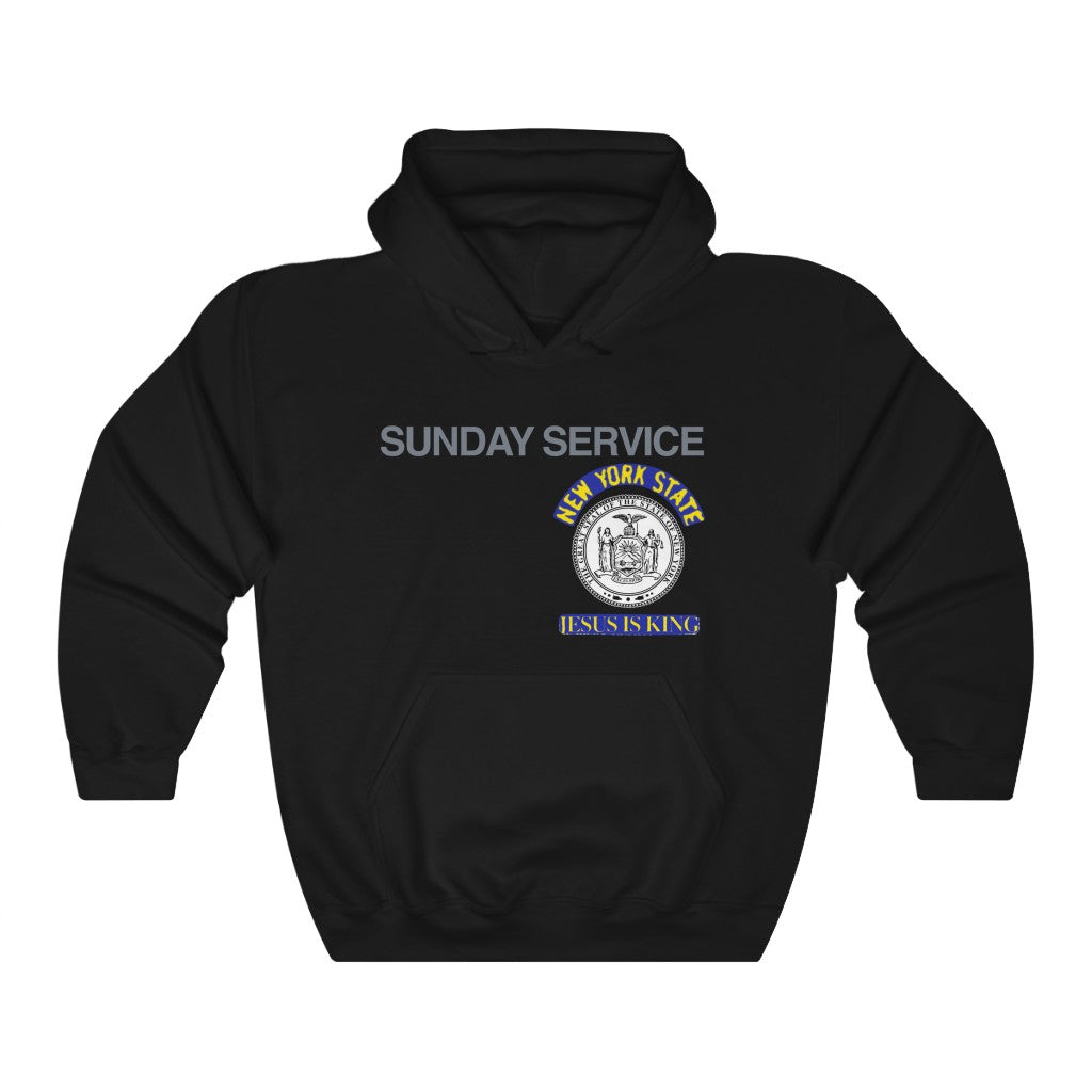 Jesus is King New York Seal Hoodie-S-Black-Bootlg