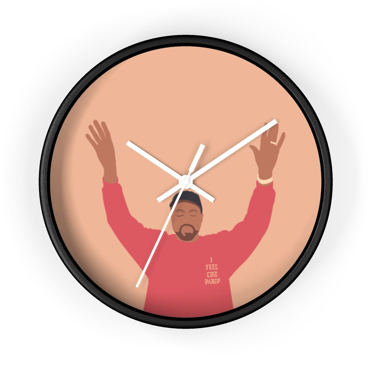 Kanye West I Feel Like Pablo Wall clock - The Life of Pablo TLOP tour merch inspired-10 in-Black-White-Bootlg