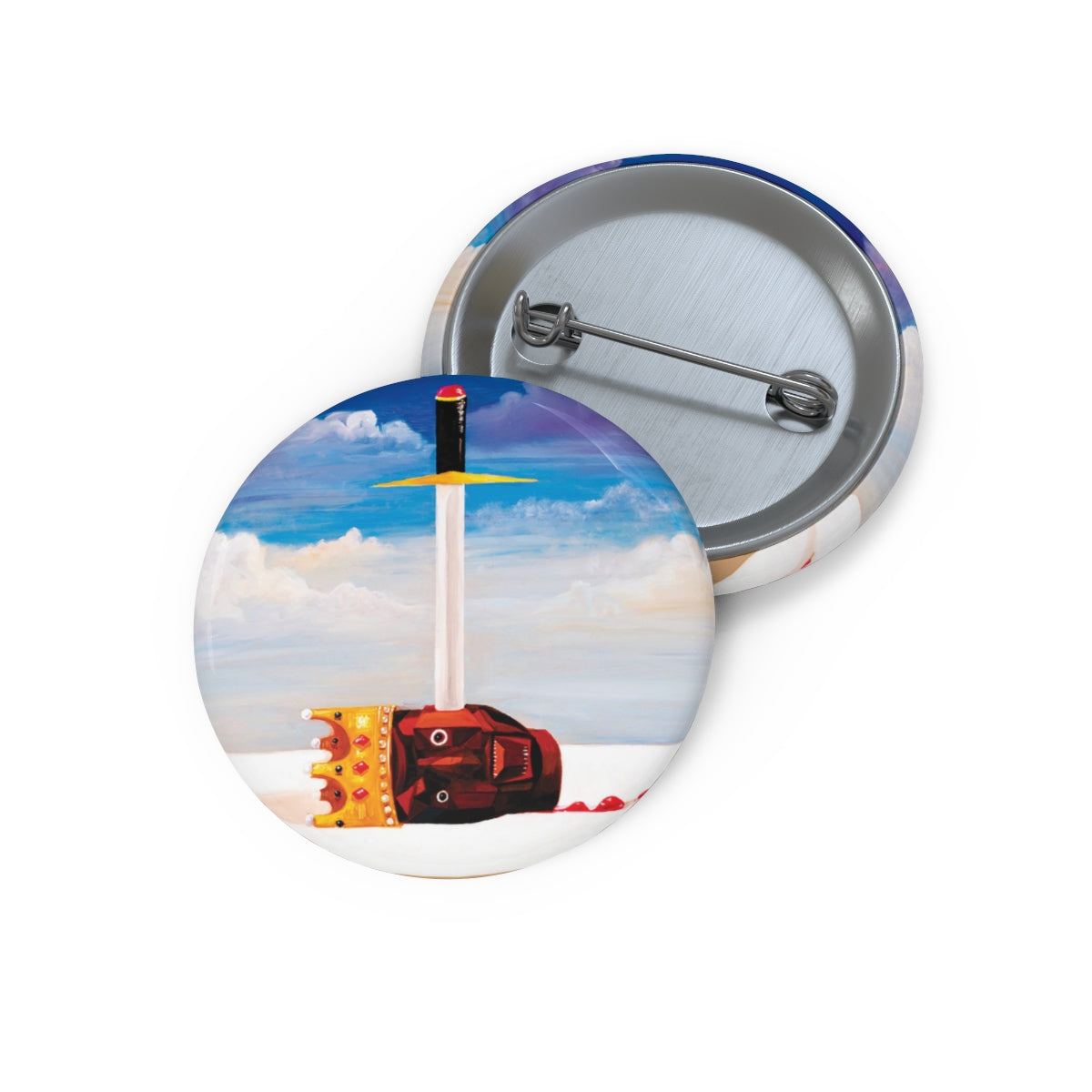 Kanye West inspired Dark Twisted Fantasy Pin Buttons-1"-Bootlg