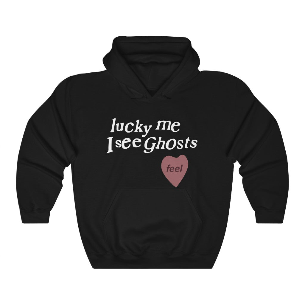 Kids See Ghosts Hoodie - Lucky Me I See Ghosts-S-Black-Bootlg