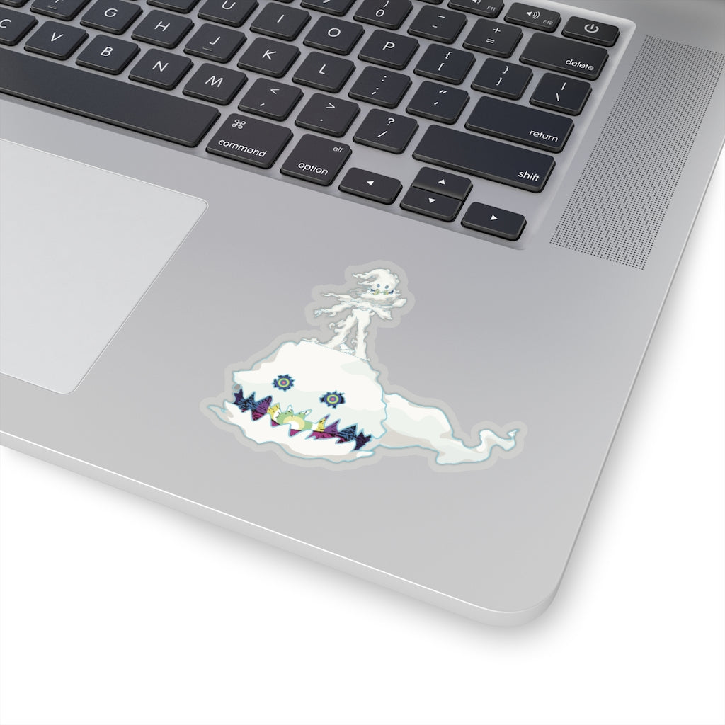 Kids See Ghosts Kanye Stickers-3x3"-Transparent-Bootlg