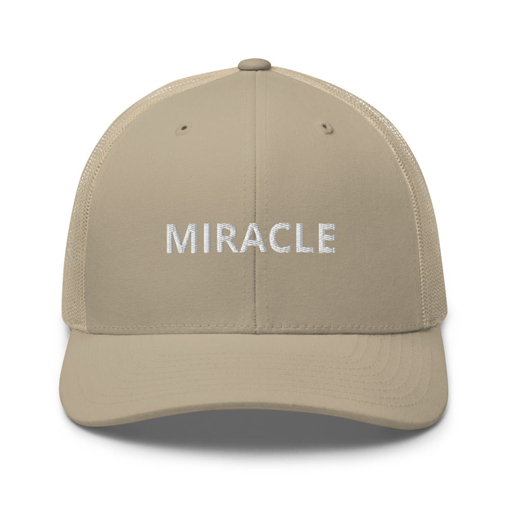 Miracle Trucker Cap Hat - Justin Bieber Inspired-Khaki-Bootlg
