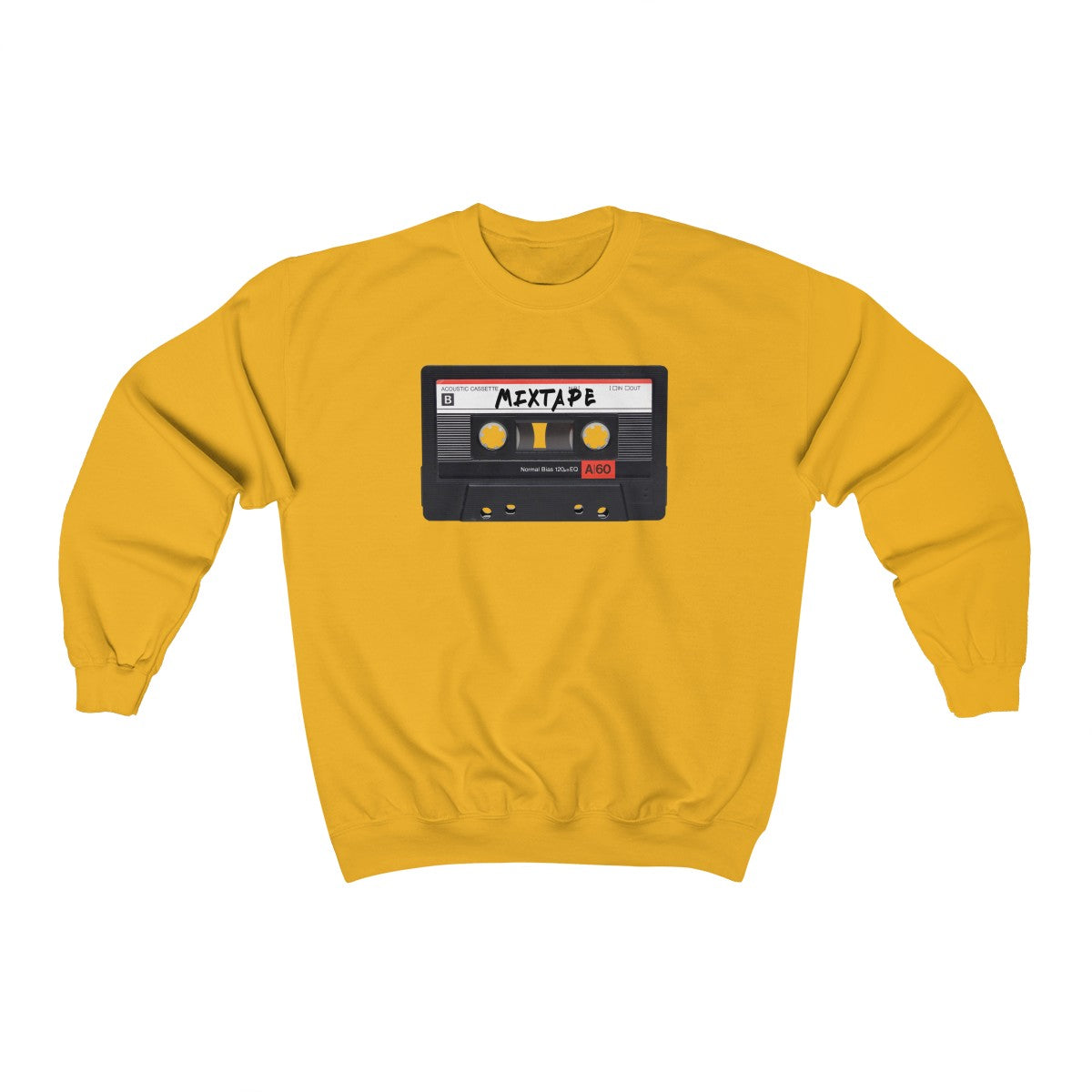 Mixtape Tape Heavy Blend™ Crewneck Sweatshirt-Gold-S-Bootlg