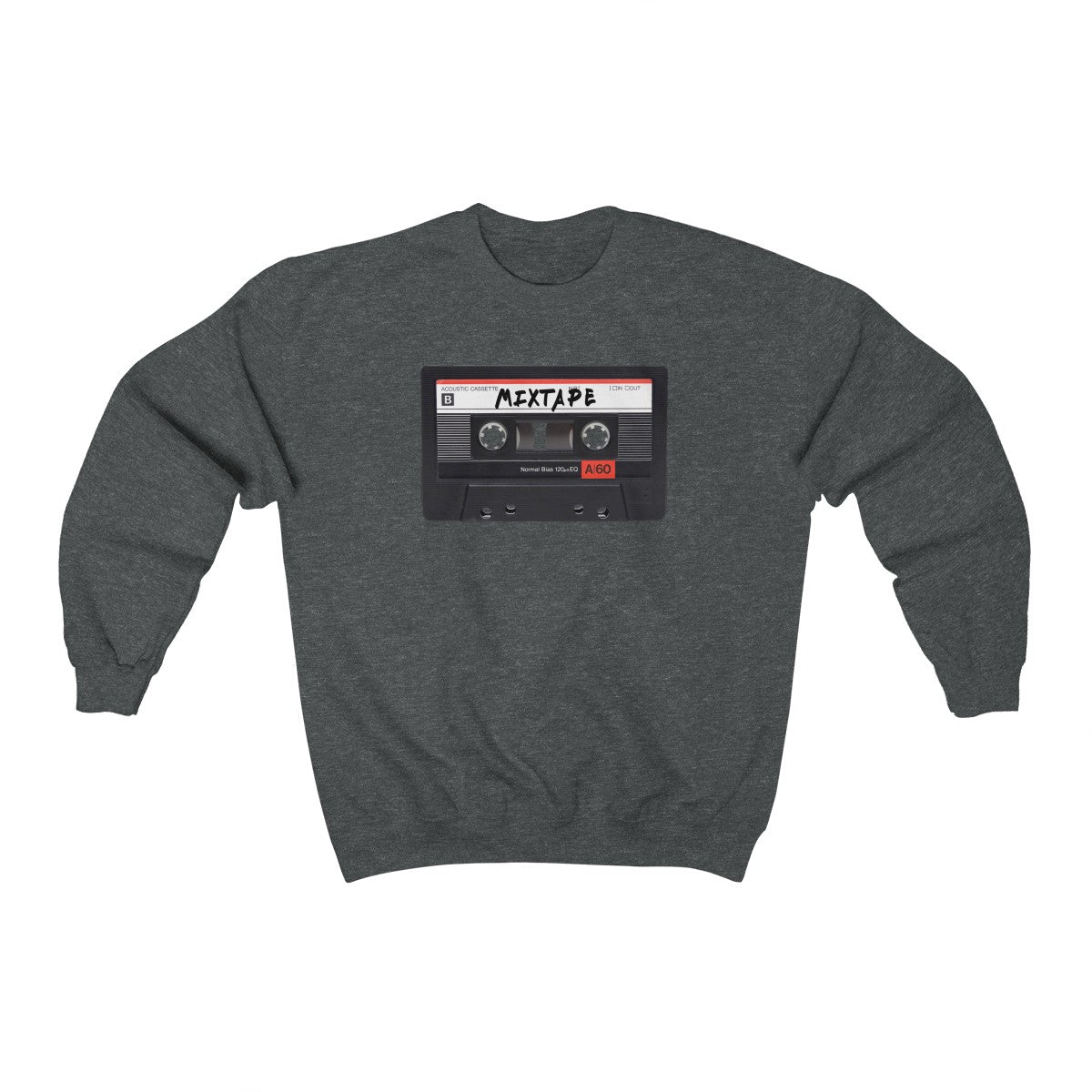 Mixtape Tape Heavy Blend™ Crewneck Sweatshirt-Dark Heather-S-Bootlg
