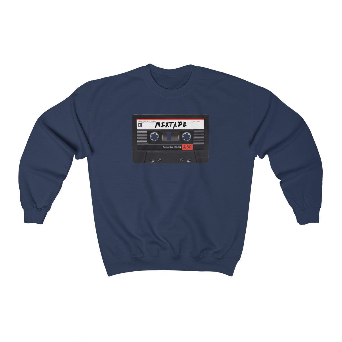Mixtape Tape Heavy Blend™ Crewneck Sweatshirt-Navy-S-Bootlg