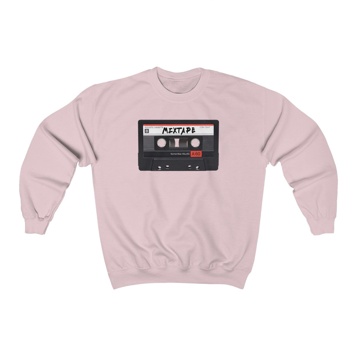 Mixtape Tape Heavy Blend™ Crewneck Sweatshirt-Light Pink-S-Bootlg