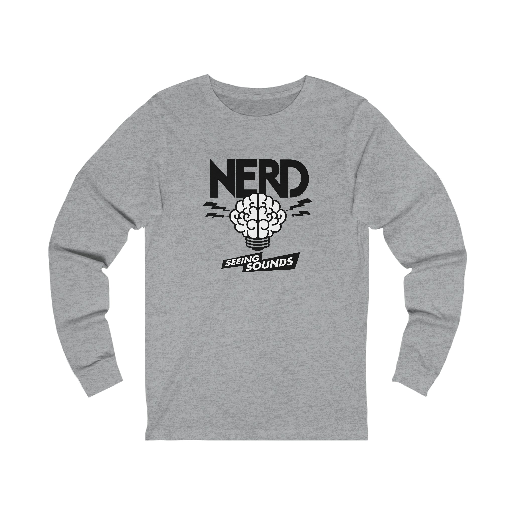 NERD Seeing Sounds Inspired Unisex Long Sleeve Tee-Athletic Heather-XS-Bootlg