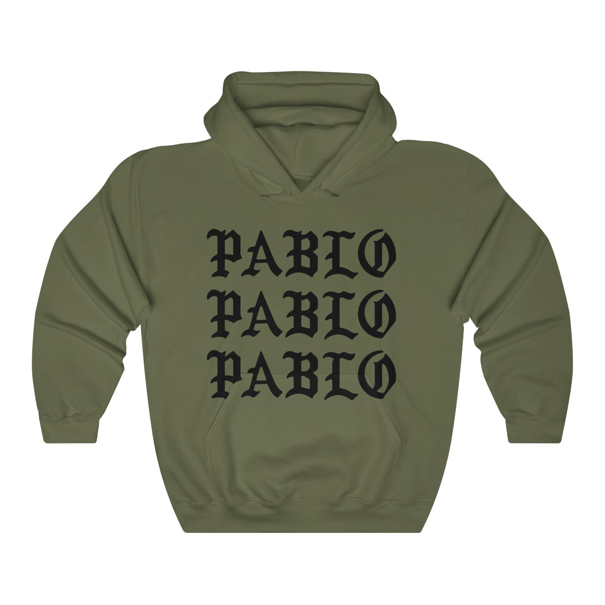 Pablo Heavy Blend™ Kanye West hoodie-Military Green-S-Bootlg