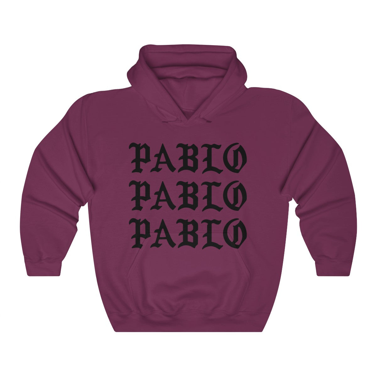 Pablo Heavy Blend™ Kanye West hoodie-Maroon-S-Bootlg