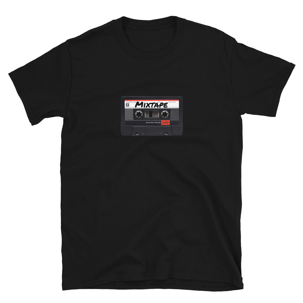 Personalized Mixtape Cassette T-Shirt-Black-S-Bootlg