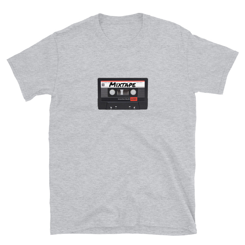 Personalized Mixtape Cassette T-Shirt-Sport Grey-S-Bootlg