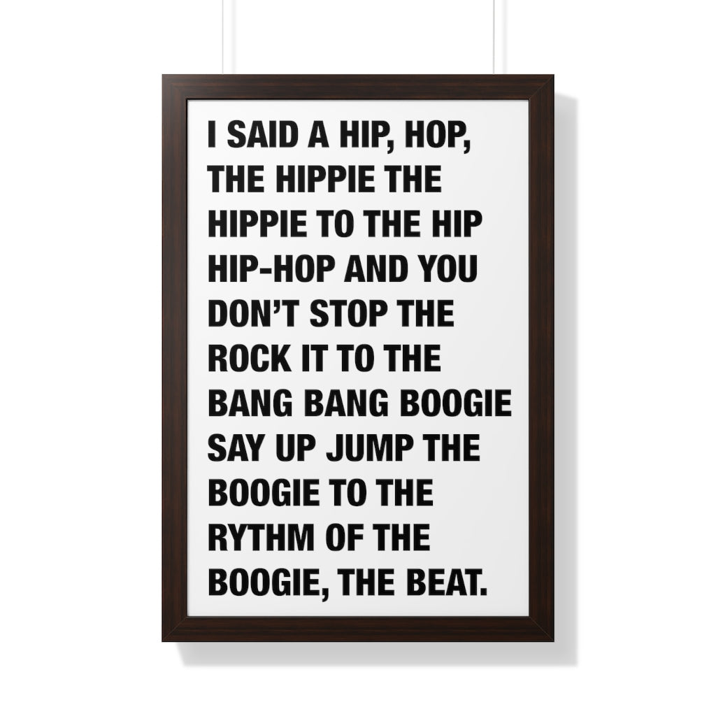 Rappers Delight Framed Poster print-20" × 30"-Walnut-Bootlg