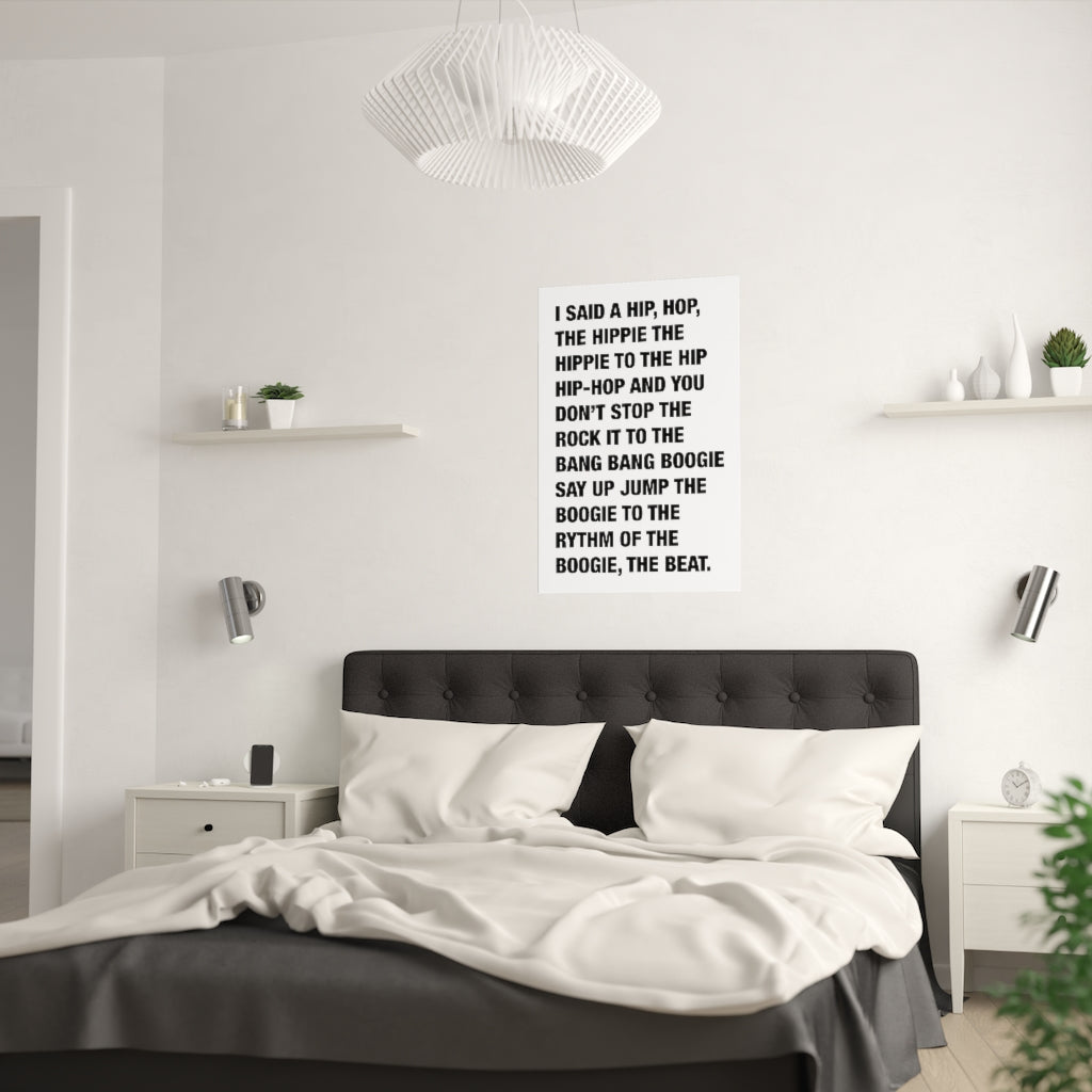 Rappers Delight print, unframed poster-Bootlg