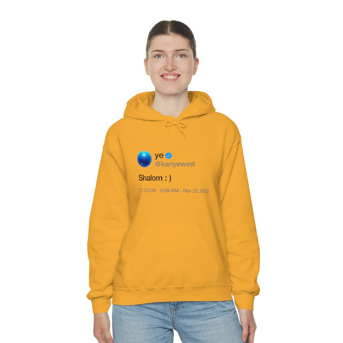 Shalom Kanye West Tweet Inspired Hoodie-Bootlg