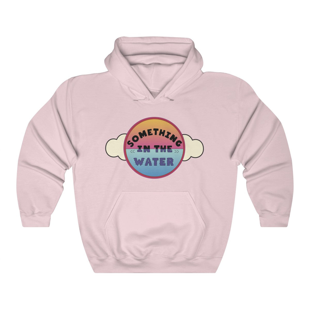 Something in the water Unisex Heavy Blend Hooded Sweatshirt - Pharrell Williams festival merch inspired-Light Pink-S-Bootlg