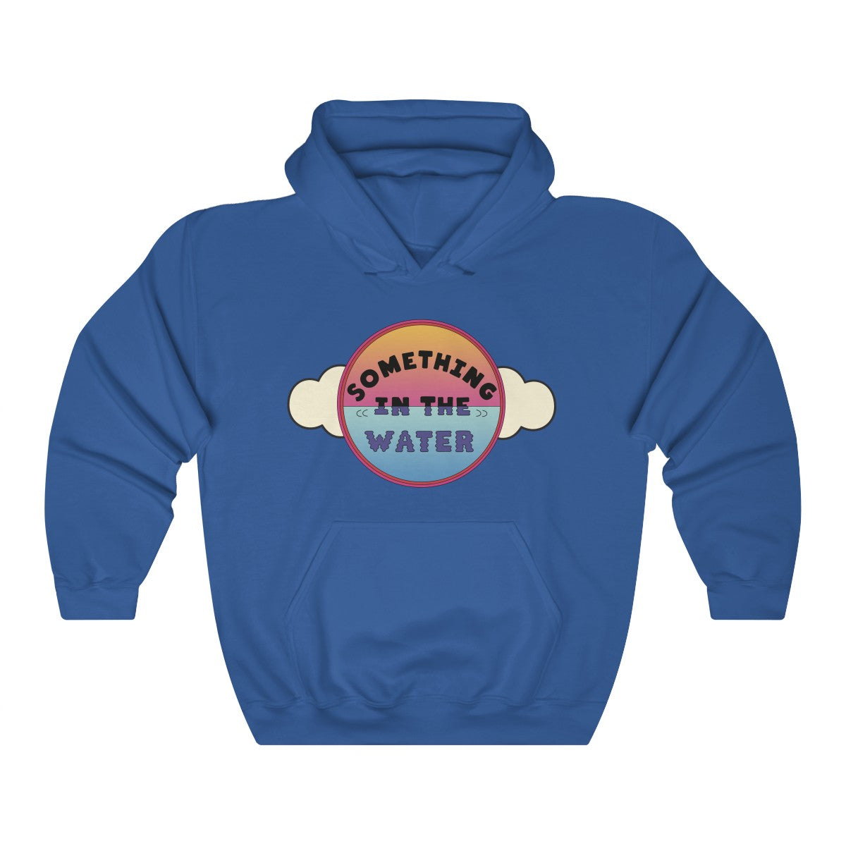 Something in the water Unisex Heavy Blend Hooded Sweatshirt - Pharrell Williams festival merch inspired-Royal-S-Bootlg