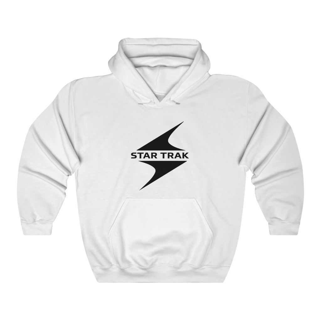 Star Trak inspired Unisex Heavy Blend Hooded Sweatshirt - Pharrell Williams the Neptunes inspired-White-S-Bootlg