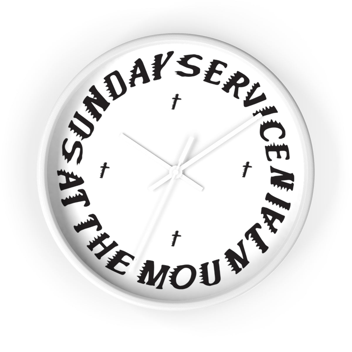 Sunday Service At The Mountain Wall clock - Kanye West Sunday Service Coachella-10 in-White-White-Bootlg