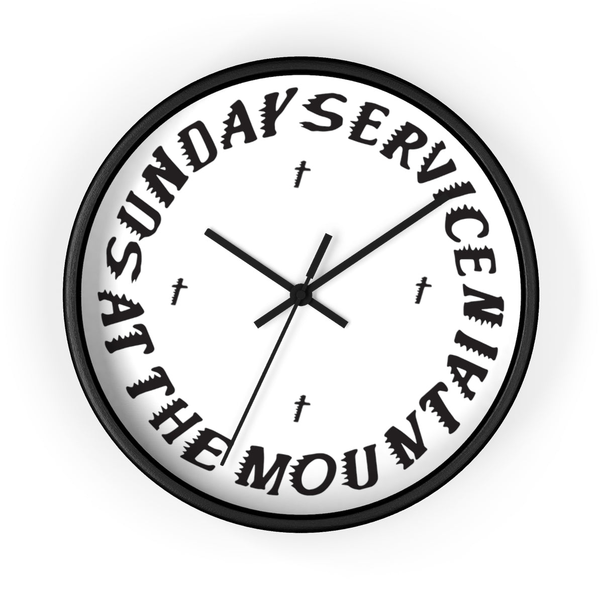 Sunday Service At The Mountain Wall clock - Kanye West Sunday Service Coachella-10 in-Black-Black-Bootlg