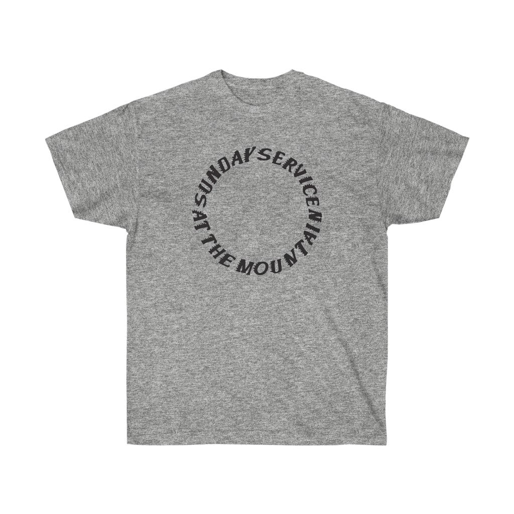 Sunday Service at the Mountain Unisex Ultra Cotton Tee - Kanye West Coachella inspired-S-Sport Grey-Bootlg