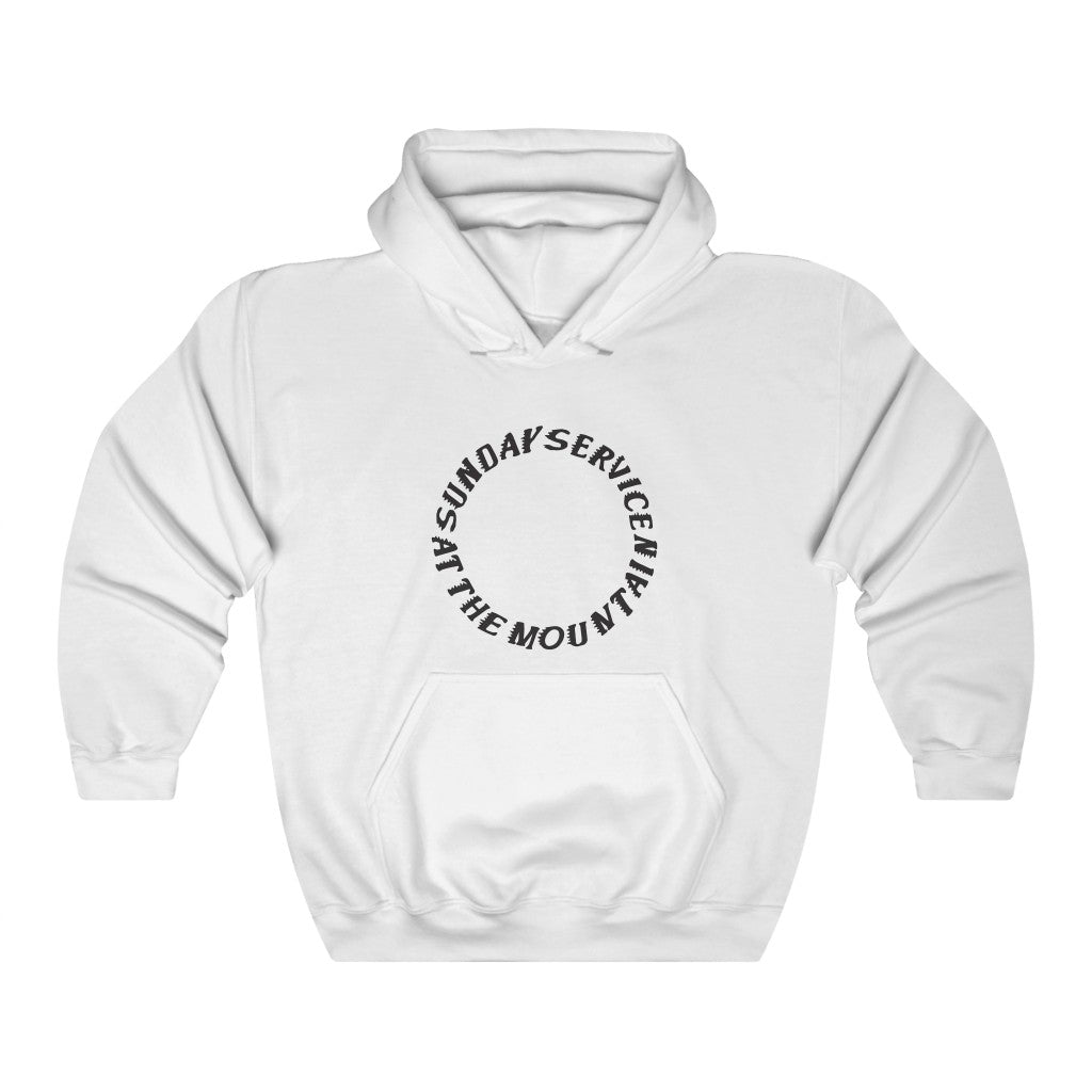 Sunday service at the Mountain Kanye West Hoodie-White-L-Bootlg