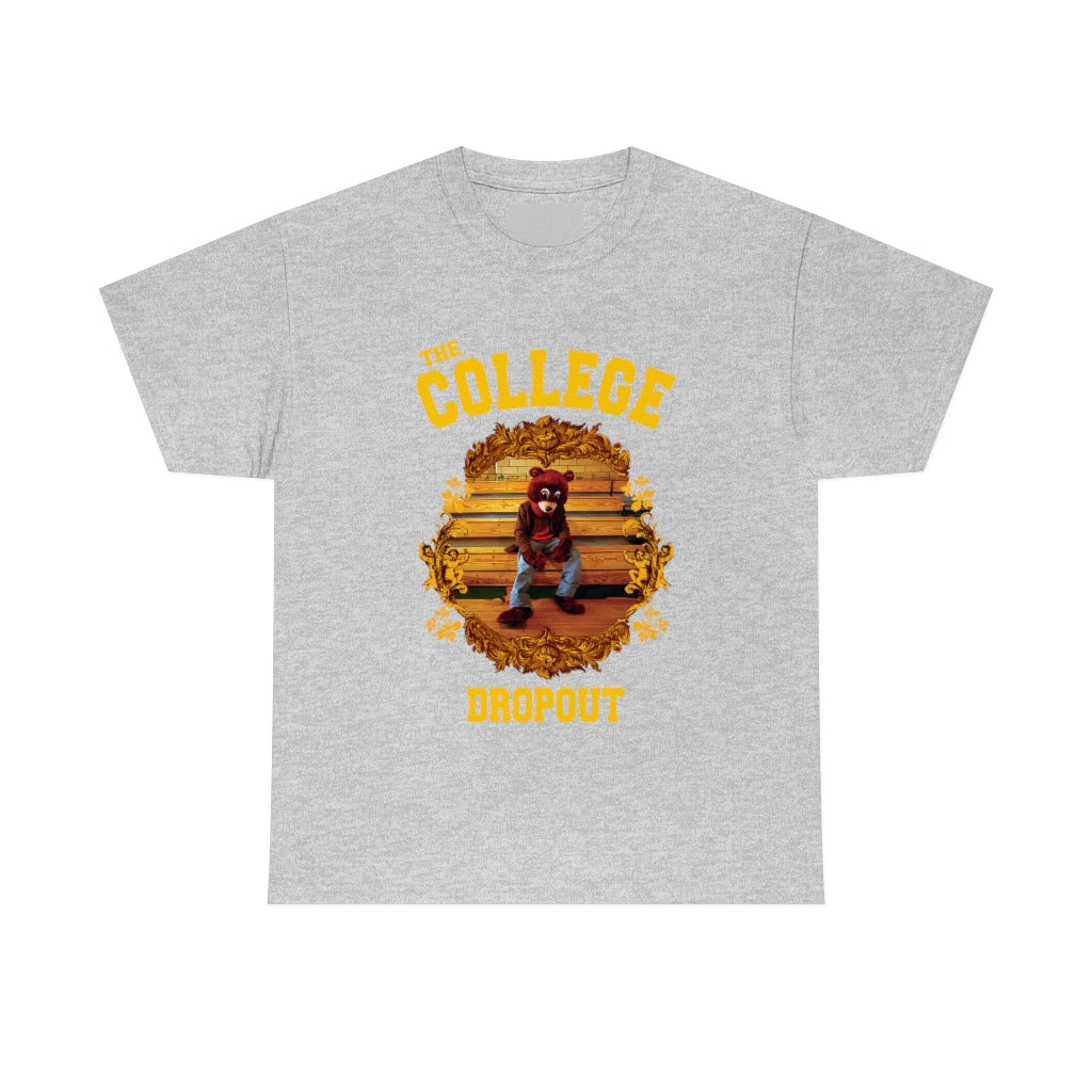 The College Dropout Bear Unisex Tee-Sport Grey-S-Bootlg