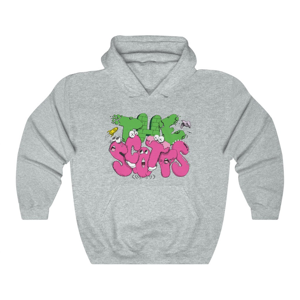 The Scotts Graffiti Kid Cudi Hoodie Merch Inspired Unisex Hooded Sweatshirt-Ash-L-Bootlg