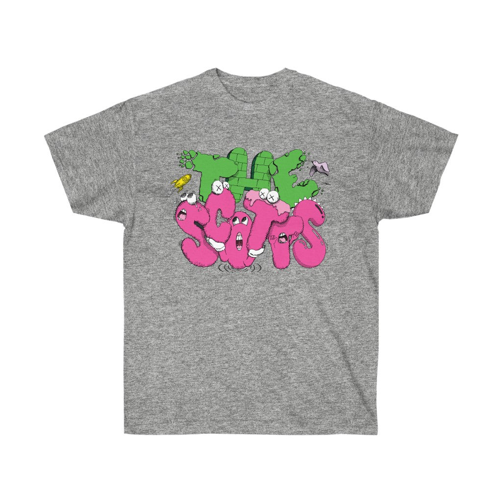 The Scotts Kid Cudi T-Shirt Merch Inspired Ultra Cotton Tee-Sport Grey-S-Bootlg