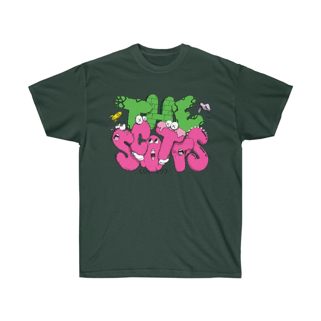 The Scotts Kid Cudi T-Shirt Merch Inspired Ultra Cotton Tee-Forest Green-S-Bootlg