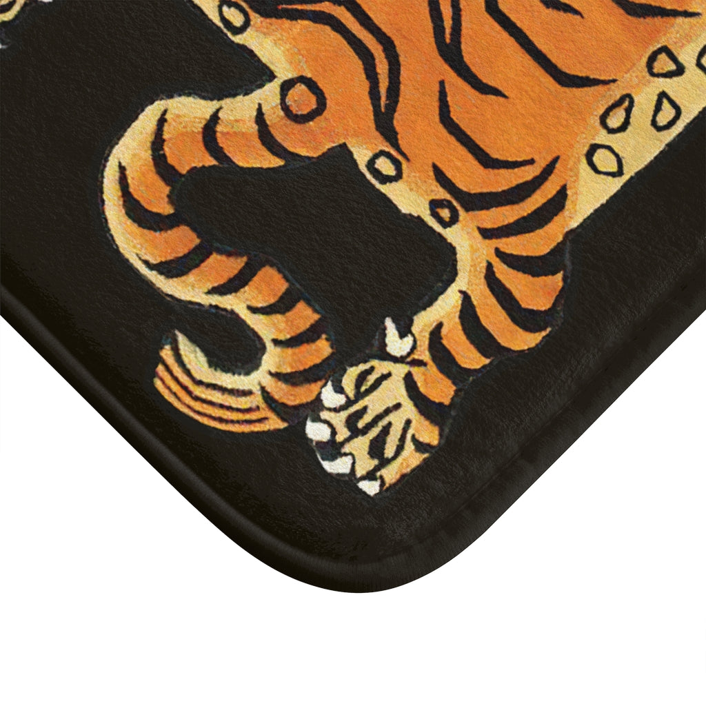 Tibetan Printed Tiger Bath Mat-Bootlg